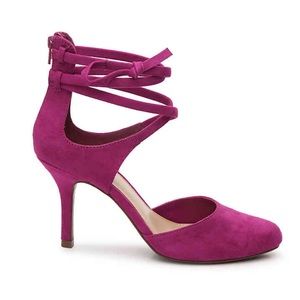 Women's 9.5 Suede Magenta D'Orsay Pump